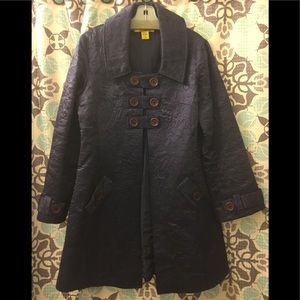 ⚡️Unique Blue Purple Brocade Jacket Sz M⚡️